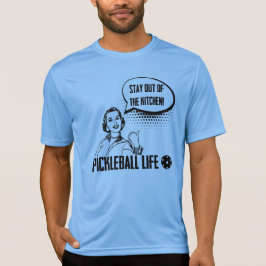Lustiger Pickleball Spaß bleibe aus der Küche T-Shirt