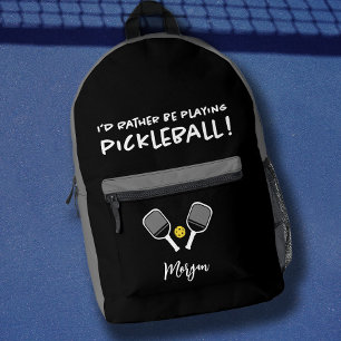 Lustiger Pickleball-Sport Süßer benutzerdefinierte Bedruckter Rucksack