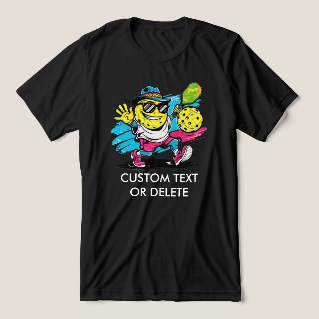 lustiger Pickleball Tri-Blend Shirt (Design Vorderseite)