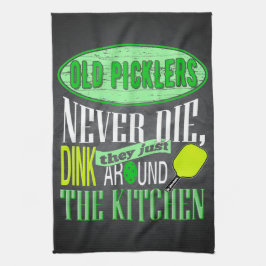 Lustiger Pickleball Witz altes Picklers Küchentuch