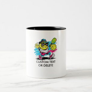 lustiger Pickleball Zweifarbige Tasse