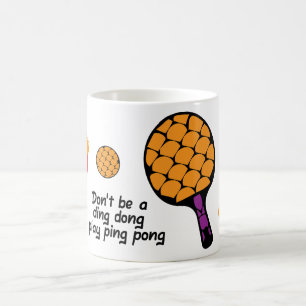 Lustiger Ping-Pong-Spruch für Spieler Kaffeetasse