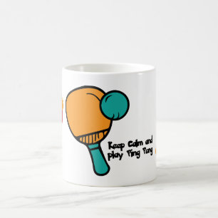 Lustiger Ping-Pong-Spruch für Spieler Kaffeetasse