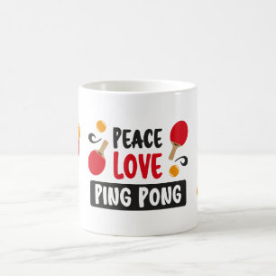 Lustiger Ping-Pong-Spruch für Spieler Kaffeetasse
