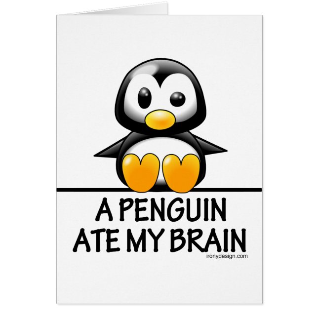 Lustiger Pinguin aß mein Gehirn (Vorne)