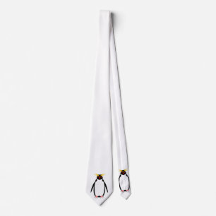 Lustiger Pinguin Rockhopper oder Macaroni Krawatte
