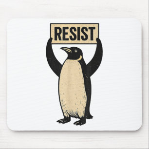 Lustiger Pinguin widersteht coolen Pinguinen Vinta Mousepad