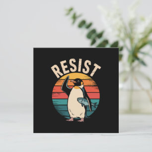 Lustiger Pinguin widersteht Protest gegen Zölle  Einladung