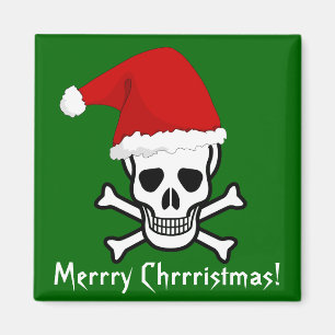 Lustiger Piraten-frohe Weihnachten grüßenArrrgh Magnet
