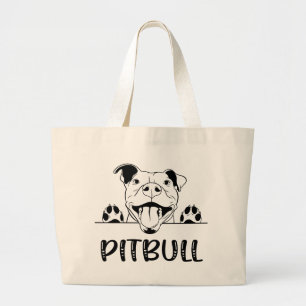 Lustiger Pitbull-Geschenk Pittie-Hund Pit Bull Jumbo Stoffbeutel