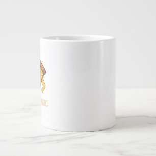 Lustiger Pizza-Workout-Becher - Scheibe des Schmer Jumbo-Tasse