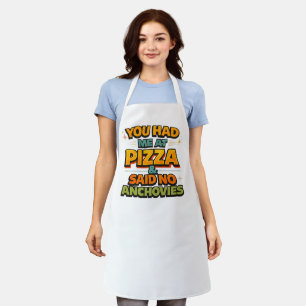 Lustiger Pizza-Zitat-Aufkleber – „You Had Me At Pi Schürze