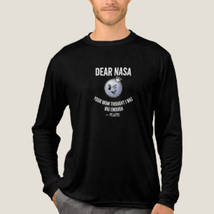 Lustiger Pluto NASA Meme Becher - Deine Mutter dac Tri-Blend Shirt