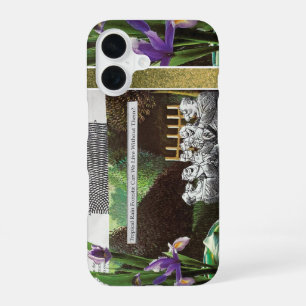 Lustiger politischer Witz Wald Klimawandel Satire iPhone 16 Hülle