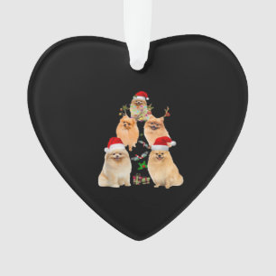 Lustiger Pomeranian-Weihnachtsbaum-Dekor-Ornament- Ornament