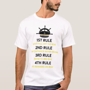 Lustiger Ponton-Boots-Kapitän Gift Boating Boat T-Shirt
