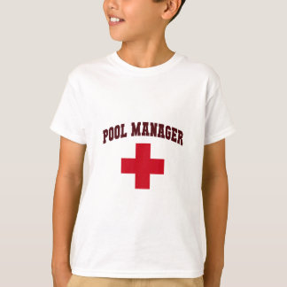 Lustiger Poolmanager Mädchen Camp Rettungsschwimme T-Shirt