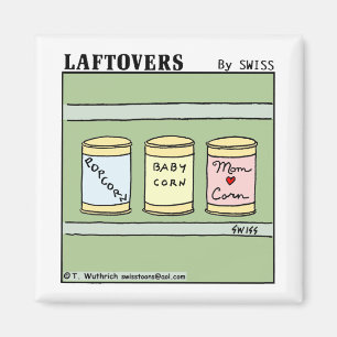 Lustiger Popcorn-Baby-Mais und Magnet