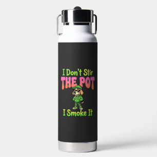 Lustiger Pot-Rauchender Hund Stoner Trinkflasche