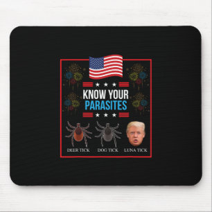 Lustiger Präsident Donald Trump Parasit Verrückter Mousepad