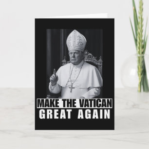 Lustiger Präsident Trump will der nächste Papst we Karte