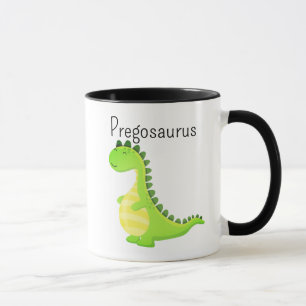 Lustiger Pregosaurus schwangerer Dinosaurier Kaffe Tasse
