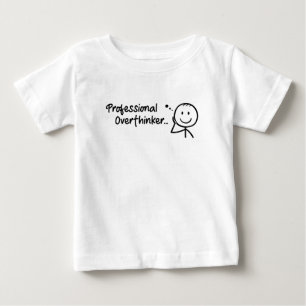 Lustiger professioneller Überdenker Baby T-shirt