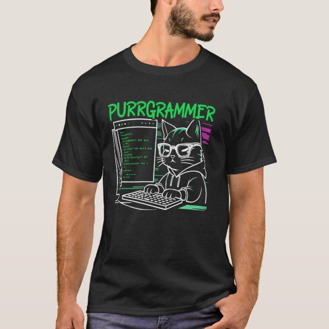 Lustiger Programmierer Coder Computer Programmieru T-Shirt (Vorderseite)