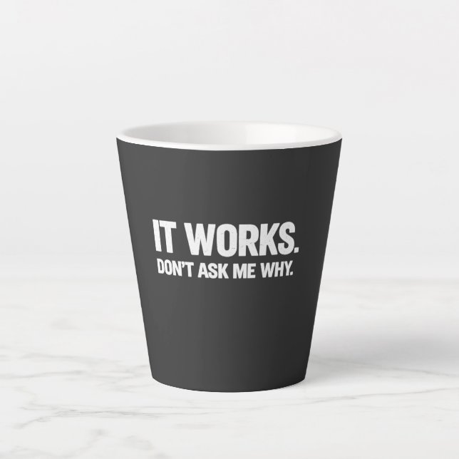 Lustiger Programmierer-Humor für Entwickler und Co Milchtasse (Vorderseite)
