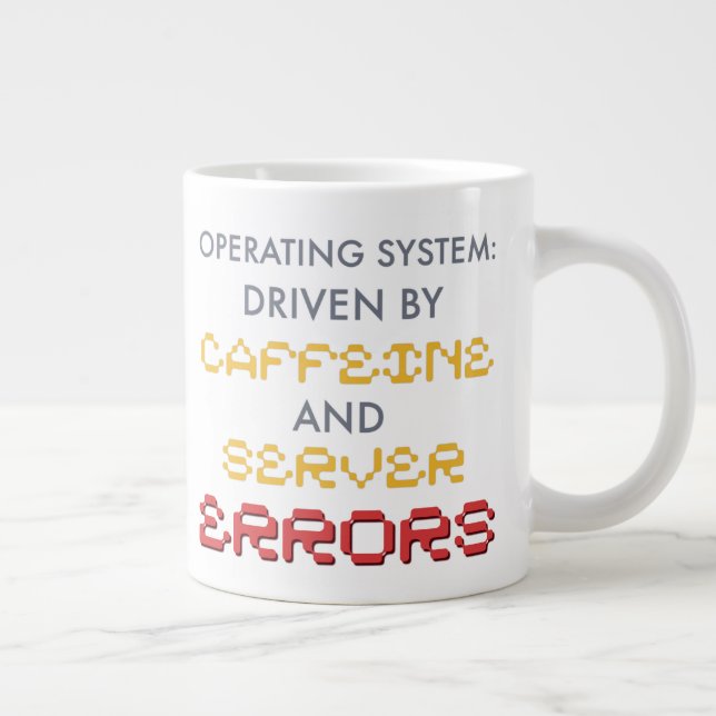 Lustiger Programmierer-Kaffee und Serverfehler Jumbo-Tasse (Rechts)