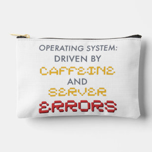 Lustiger Programmierer-Kaffee und Serverfehler Zubehörtasche