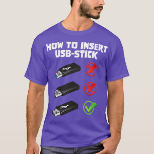 Lustiger Programmierer-Witz Computer-Nerd Wie man  T-Shirt