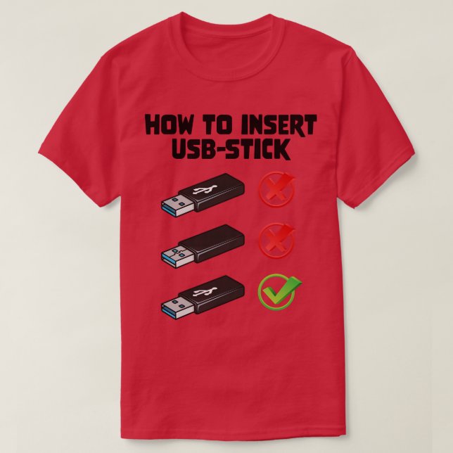 Lustiger Programmierer-Witz Computer-Nerd Wie man  T-Shirt (Design vorne)