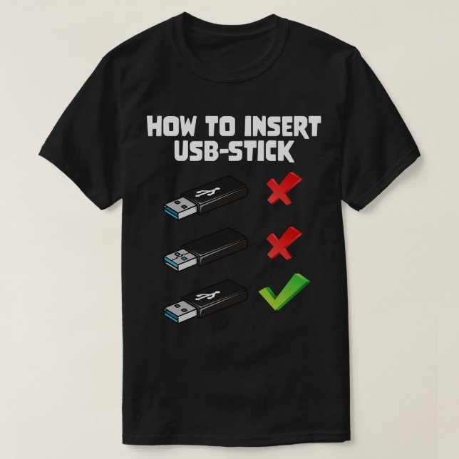 Lustiger Programmierer-Witz Computer-Nerd Wie man  T-Shirt (Design vorne)