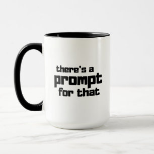 Lustiger Prompt-Ingenieur AI-Enthusiast Zitat Tasse
