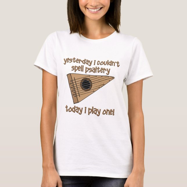 lustiger Psaltery T-Shirt (Vorderseite)