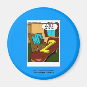 Lustiger Psychiatrie-Cartoon Auf Qualität-Novelty- Magnet