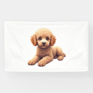 Lustiger Pudel Tierliebhaber Hunde Grafik Süßer Hu Banner