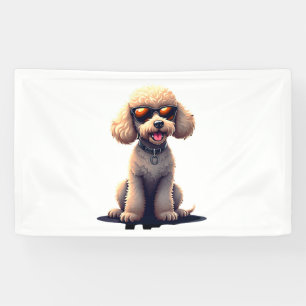 Lustiger Pudel Tierliebhaber Hunde Grafik Süßer Hu Banner