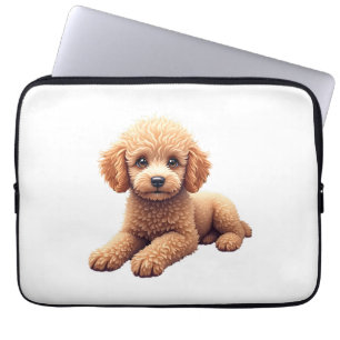 Lustiger Pudel Tierliebhaber Hunde Grafik Süßer Hu Laptopschutzhülle