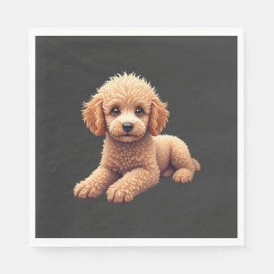 Lustiger Pudel Tierliebhaber Hunde Grafik Süßer Hu Serviette