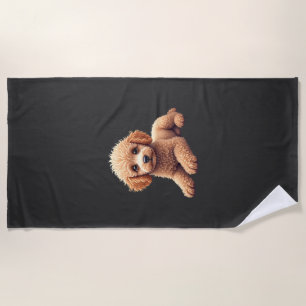 Lustiger Pudel Tierliebhaber Hunde Grafik Süßer Hu Strandtuch