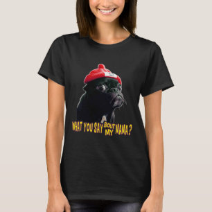 Lustiger Pug, der wie ein Schlägertyp agiert Klass T-Shirt