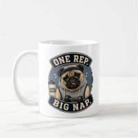 Lustiger Pug-Gym-Becher | Eine Wiederholung, große