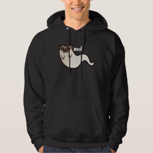 Lustiger Pug-Hund-Geist BOO Halloween Gruselig spu Hoodie