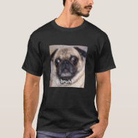 Lustiger Pug-Hundegesicht verschwommenes Meme Süß