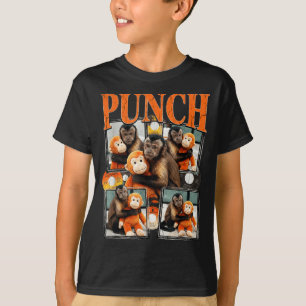 Lustiger Punch Baby Affe süße Familie T-Shirt