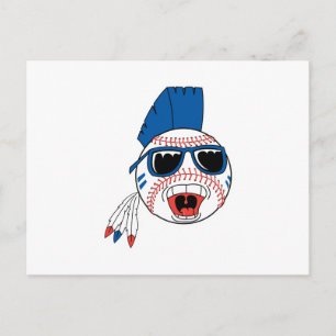 Lustiger Punk-Baseball Postkarte