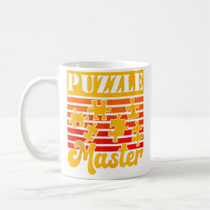 Lustiger Puzzle-Meister-Jigsaw-Puzzler Kaffeetasse