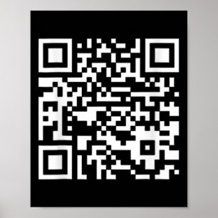 Lustiger Qr Präsident Trump Tanz Code (auf Byck)  Poster